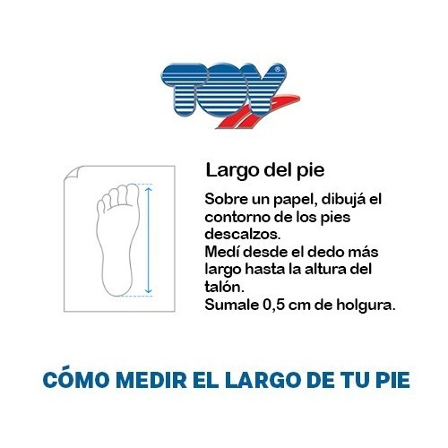 Zapatilla Escolar Toy Blanca Abrojo (27 Al 33) Art 1155b