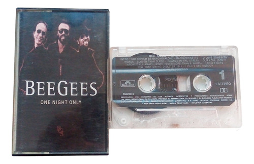 Cassette - Be Gees - One Night Only - Música