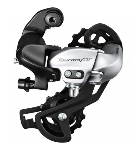 Cambio Traseiro Shimano Tourney Tx800 7v 8v Prata Sem Ganche