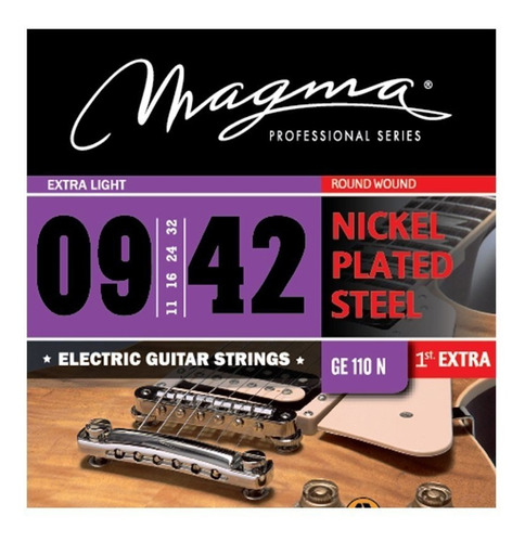 Encordado Guitarra Electrica Magma Ge100n 008/ 038