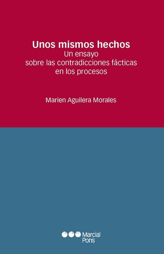 Unos Mismos Hechos Un Ensayo Sobre Las Contradicciones Facticas En Los Procesos, De Aguilera Morales, Marien. Editorial Marcial Pons, Tapa Blanda, Edición 1 En Español, 2021