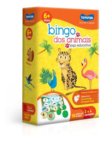 Jogo Bingo Dos Animais - Toyster