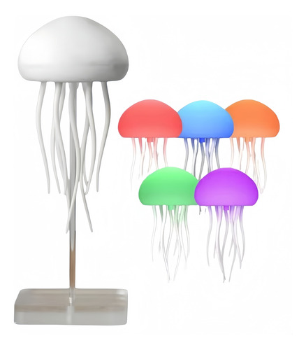 Lámpara De Mesa De Color Medusa Led Con Garras De Baile