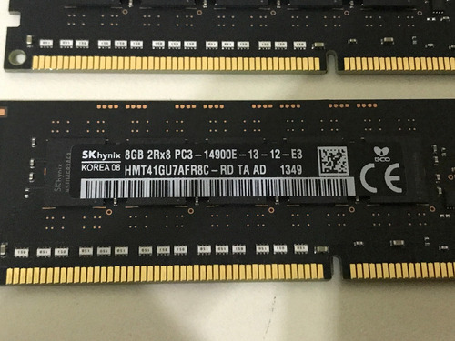 Memoria 16gb 2x8gb Pc3l-12800e Hp Proliant Ml310e G8 Gen8 V2