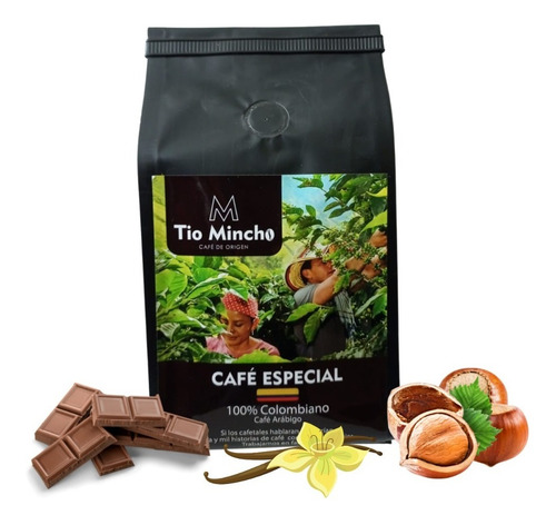 Imagen 1 de 3 de Café Tío Mincho Especial Grano 250 Gr