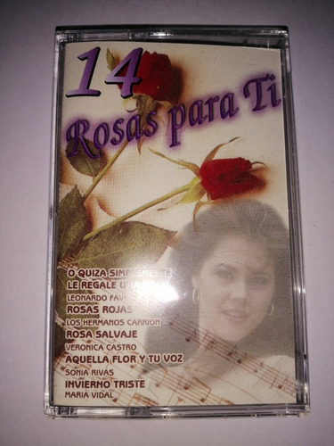 14 Rosas Para Ti Veronica Castro Cassette Nac Ed 2000 Mdisk