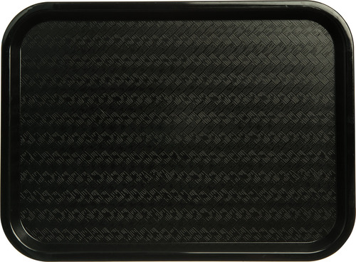 Bandeja De Plástico Negra Para Cafetería 40 X 30 Cm Libre Bp