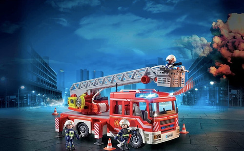 Playmobil Carro De Bomberos Con Escalera