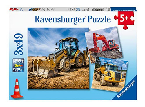 Ravensburger 05032 Diggers At Work - Rompecabezas De 3 X 49