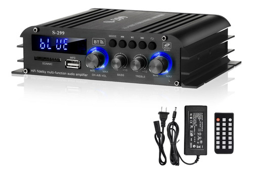 Amplificador De Audio Audishako S-299 4.1 Canales Bluetooth