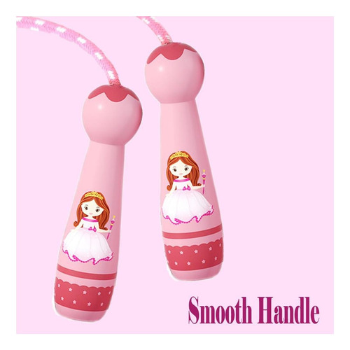 Homello Jump Rope For Kids Many De Madera Cabeza De Algodón