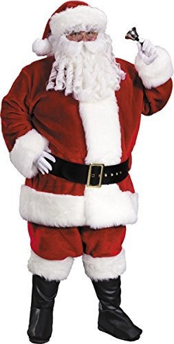 Disfraz Para Hombre Traje De Papá Noel Prem Peluche Xxl