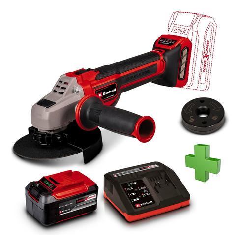 Amoladora Inalambrica Profesional Einhell Tp-ag +kit 5,2 Amp