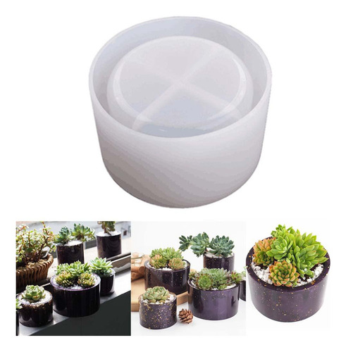 . Molde De Silicona Para Maceta Diy, Molde Redondo Para