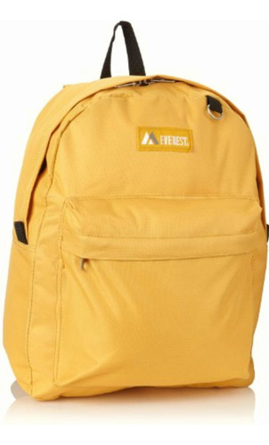 Everest Classic Backpack, Yellow, One Size Color Amarillo Diseño De La Tela Liso