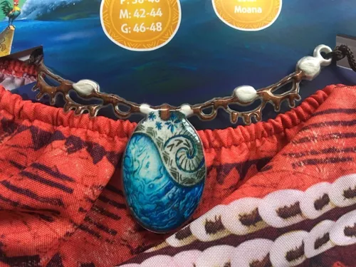 Fantasia Moana Conjunto Infantil com Acessório Colar