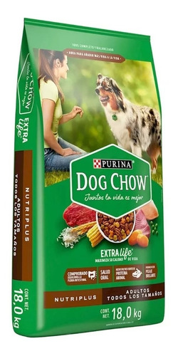 Purina Dog Chow Alimento Para Perro Adulto Nutriplus 18 Kg