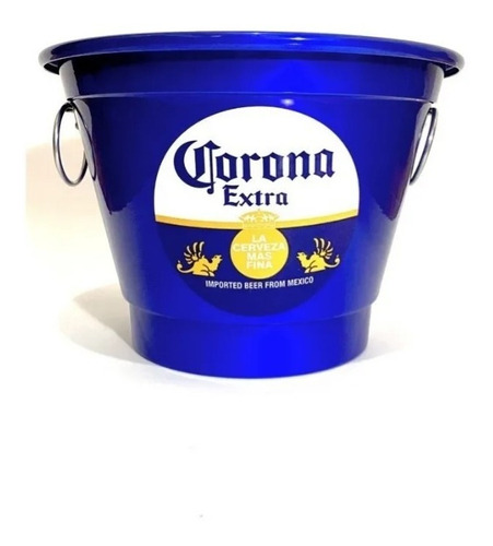 Balde De Gelo Personalizado Alumínio 3 Litros Cor Azul Corona Extra