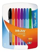 Comprar Bolígrafo Lapicera Paper Mate Km100 Con Inkjoy X 8 Colores