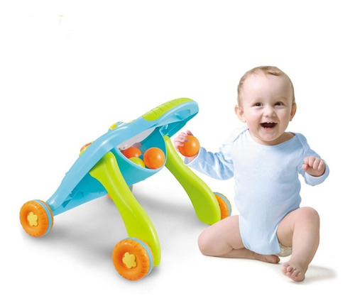 Andador Caminador Bebe C/ Pelotitas Juguetes Y Musica Seguro