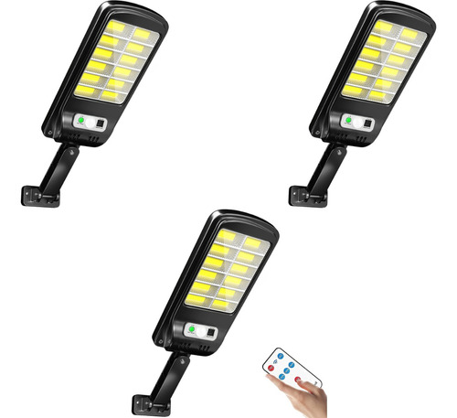 3 Tripack Pastoral Lampara Foco Solar 120 Leds Con Sensor