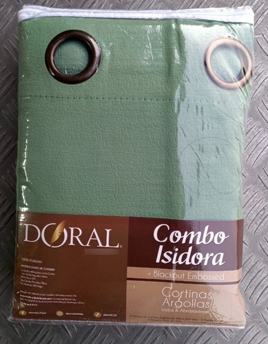 Cortinas Doral Combo Isidora Blackout 8 Piezas + Visillo 
