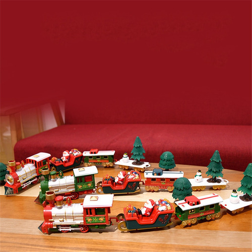 Set De Juguetes Navideños Con Diseño De Tren Eléctrico Led