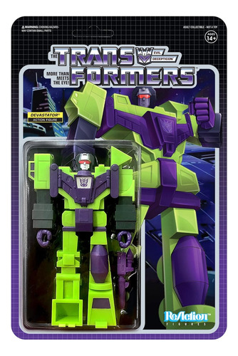 Super 7 Figura Reaction Transformers Wave 3 Devastator