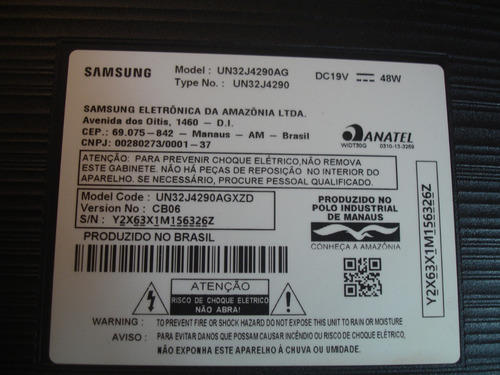 Imagem 7 de 8 de Tv Samsung Series 4 Un32j4290agxzd Hd 32 Tela Quebrada