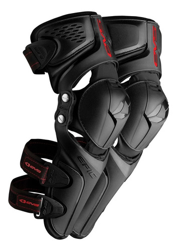 Rodilleras Articuladas Evs Epic Motocross Enduro Mtb 2022 Color Negro Talla S/m