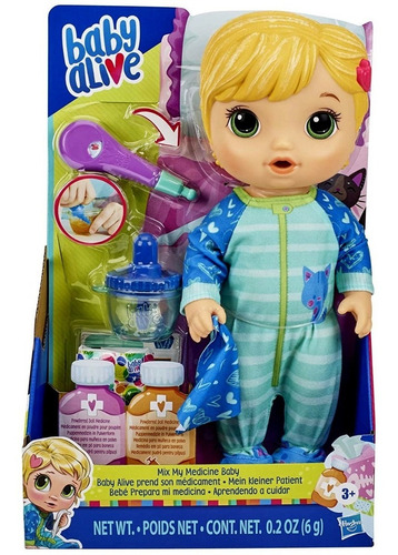 Boneca Bebê Baby Alive Menina Loira Doente Dodói Original