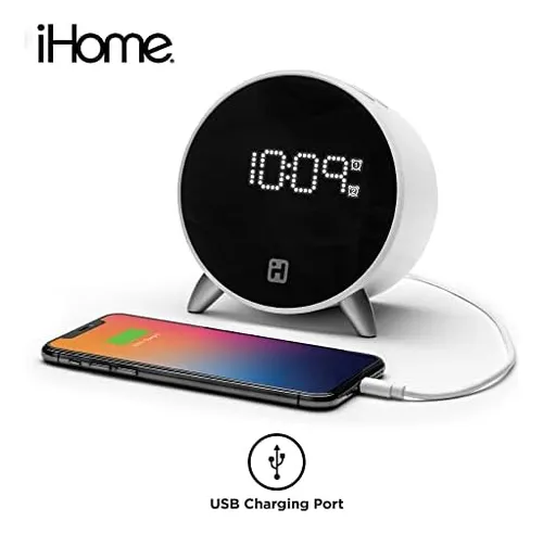Reloj Despertador Ihome Con Cargador Usb De 5 W Reloj Despe