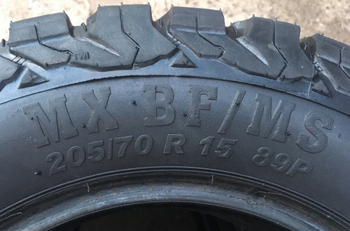 Par De Pneus 205/70/15 Remold Bf Goodrich Ko2 Frete Grátis