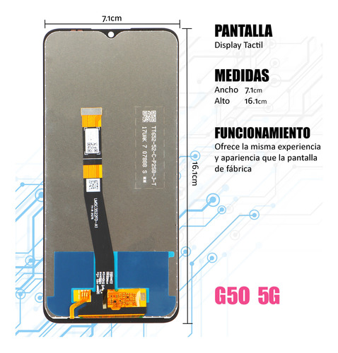 Pantalla Completa Para Motorola Moto G50 5g Xt2149-1 Negro