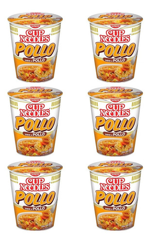 Nissin Cup Noodles Pollo X67g Instantanea X6u