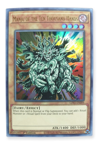 Yugi-oh! Manju Of The Ten Thousand Hands Gfp2-en099 Ultra