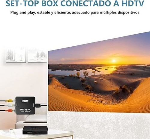 Rca/av A Hdmi Convertidor De Video Para Ps4/tv,con 2 Cables