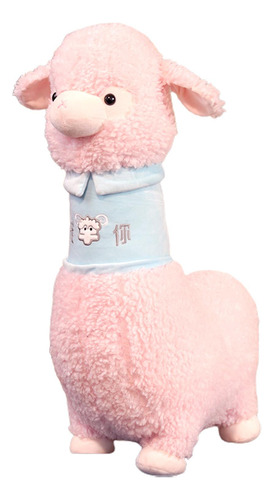 Juguete De Peluche De Alpaca, Muñeca De Juguete Rosa 100cm