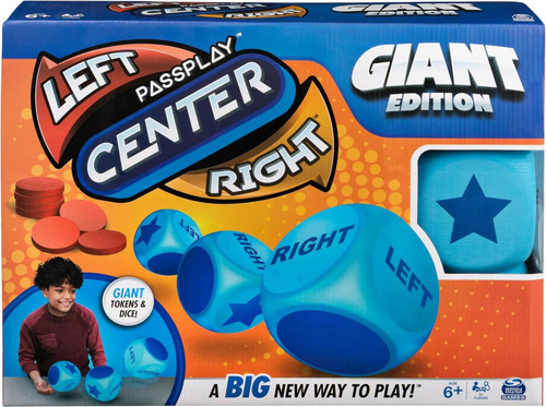 Gigante Izquierda Centro Derecha, Clásico Juego De Mesa Fami