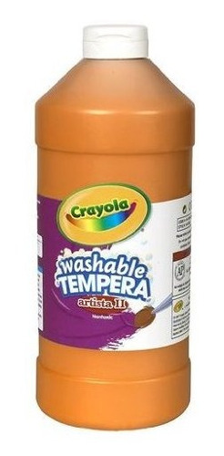 Crayola Orange Washable Tempera Paint 32ounce