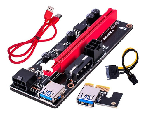 Placa Riser Ver 009s Pci-e Cabo Usb 3.0 Extensor 60cm C/ Nf