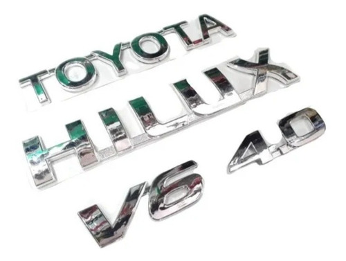 Kit Emblemas Toyota Hilux Del Año 2006 Al 2017