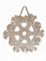Comprar Tapiz Macrame De Algodón Redondo Tipo Mandala Artesanias Mt