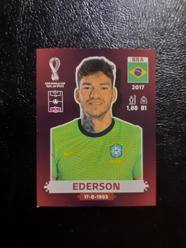 Figurita Mundial Qatar 2022 Ederson Bra 4 Oryx