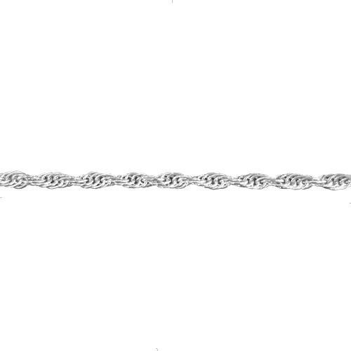 Imagen 2 de 10 de Cadena Torzal De Plata 925 Hombre O Mujer De 70 Cm Agálea