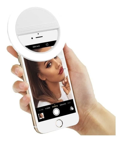 Aro Celular Led Selfie Portable Para  Recargable 