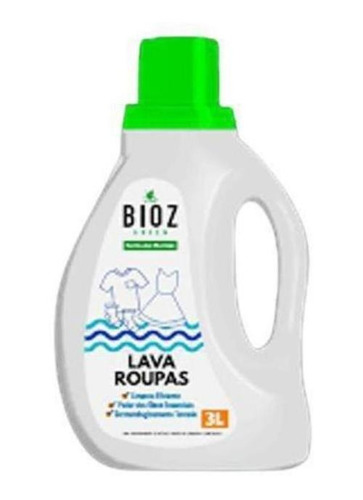 Kit 2x: Lava Roupas Super Concentrado Biodegradável Bioz 3l