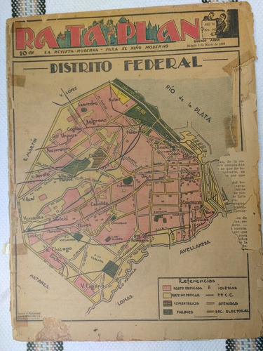 Revista Ra Ta Plan N° 142  5/3/1938 Completa Rataplan