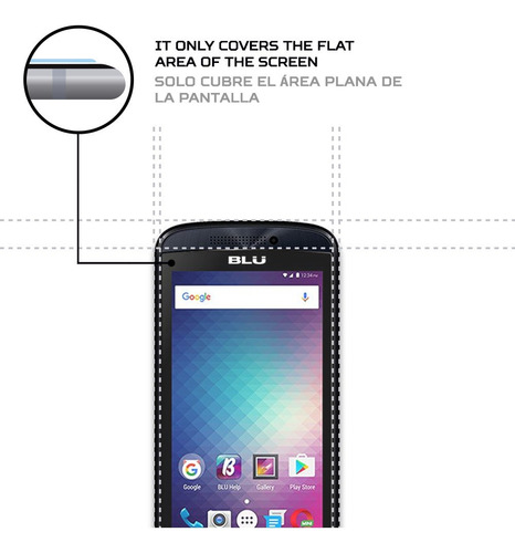 Protector Mica Pantalla Para Blu Advance 4.0 M