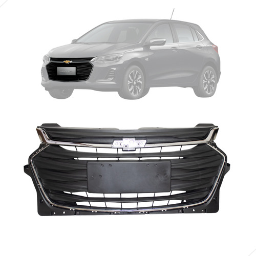 Grade Onix 2020 21 22 23 24 Com Friso Sup E Inferior Cromado